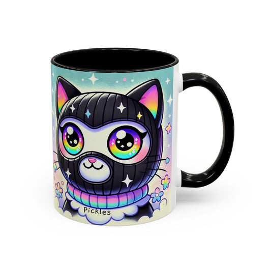 $SKITTEN -- Accent Coffee Mug (11, 15oz) -- Whimsical Pickles