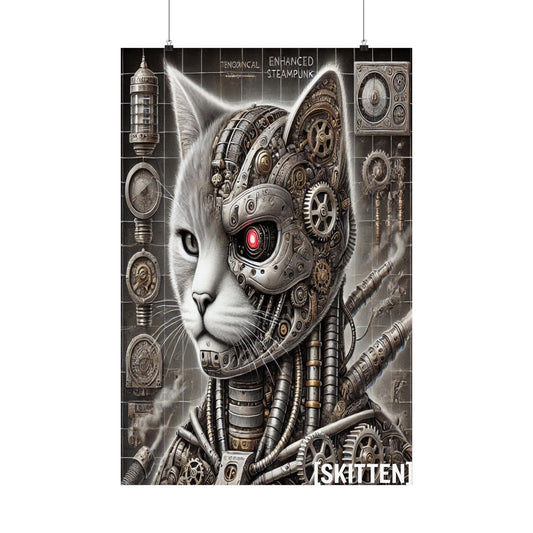 $SKITTEN -- Matte Vertical Posters -- Steam Punk #7