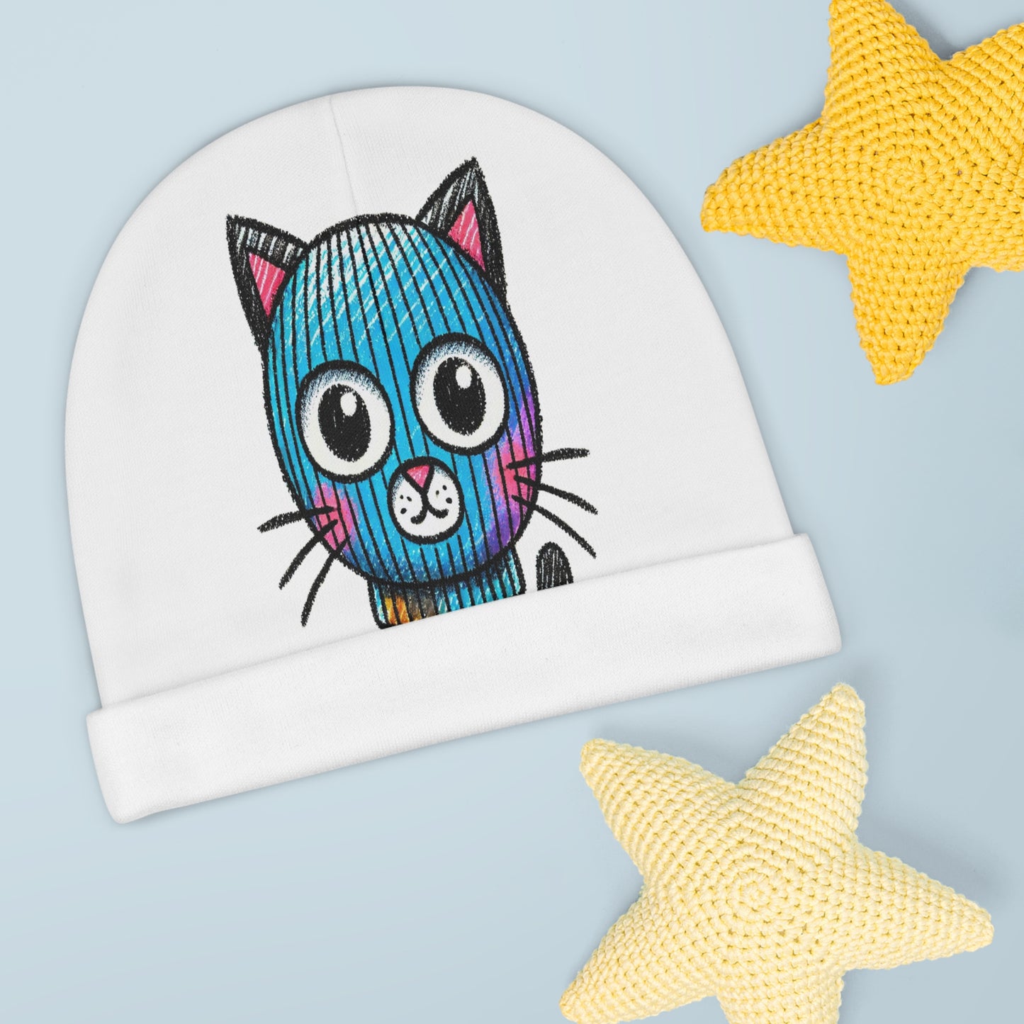 $SKITTEN -- Baby Beanie (AOP) -- Gizmo