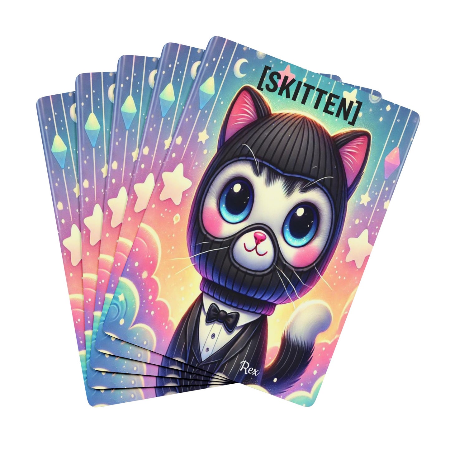 SKITTEN -- Poker Playing Cards -- Rex