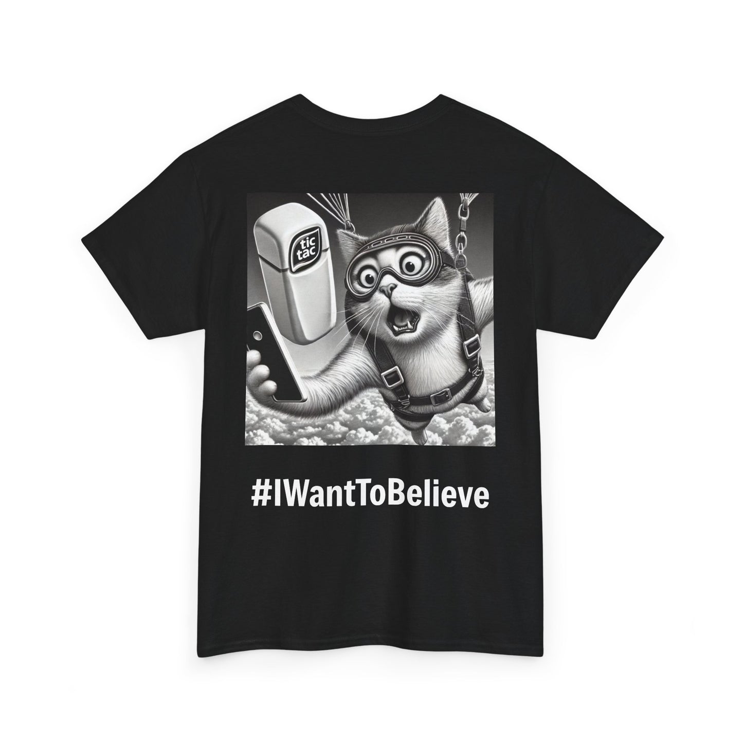 $SKITTEN -- Unisex Heavy Cotton Tee -- #IWantToBelieve Tic Tac UAP