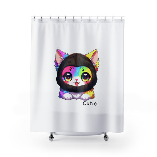 $SKITTEN --- Shower Curtains -- Cutie