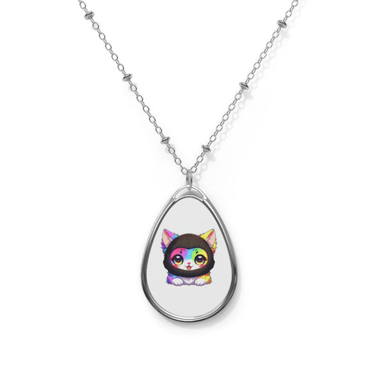 $SKITTEN -- Oval Necklace -- Cutie