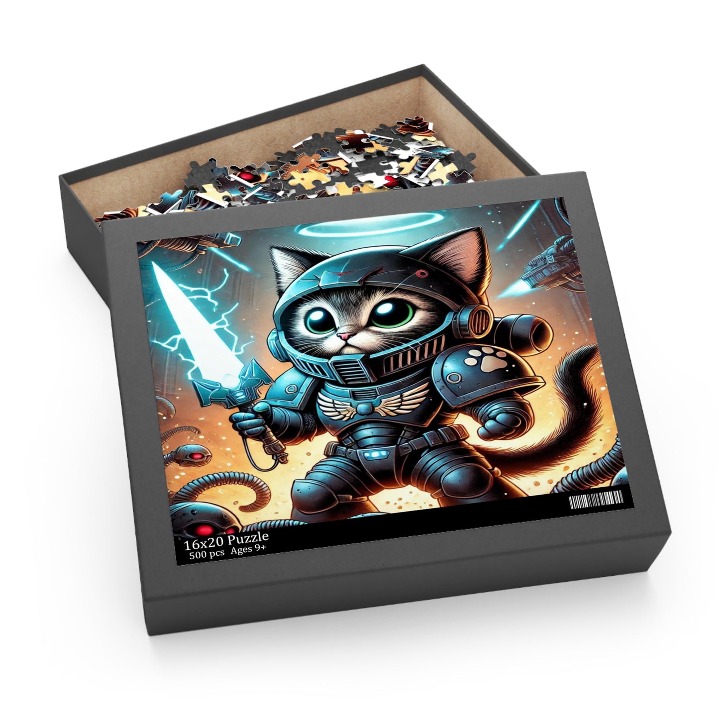 $SKITTEN -- Puzzle (120, 252, 500-Piece) -- Battle Cat