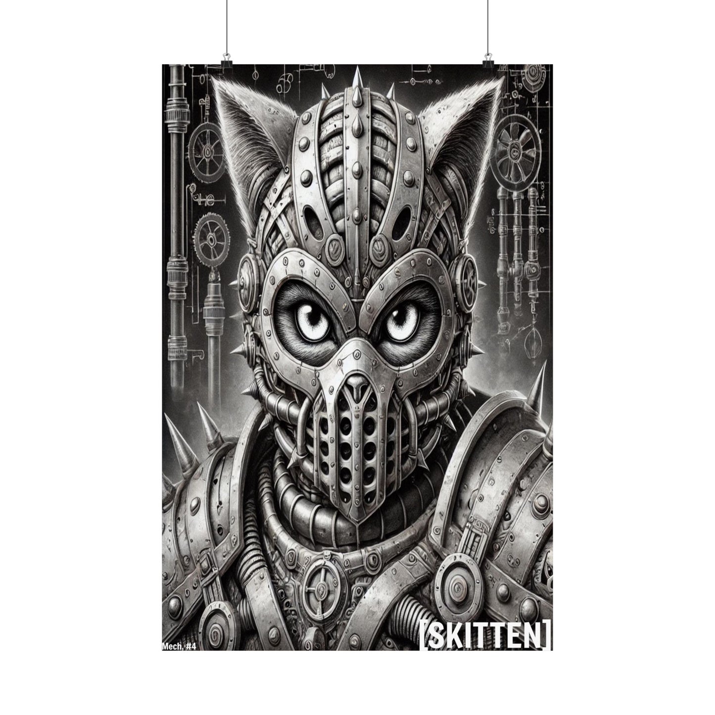 $SKITTEN -- Matte Vertical Posters -- Steam Punk #3