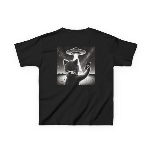 $SKITTEN -- Kids Heavy Cotton™ Tee -- UFO, Beam Me Up