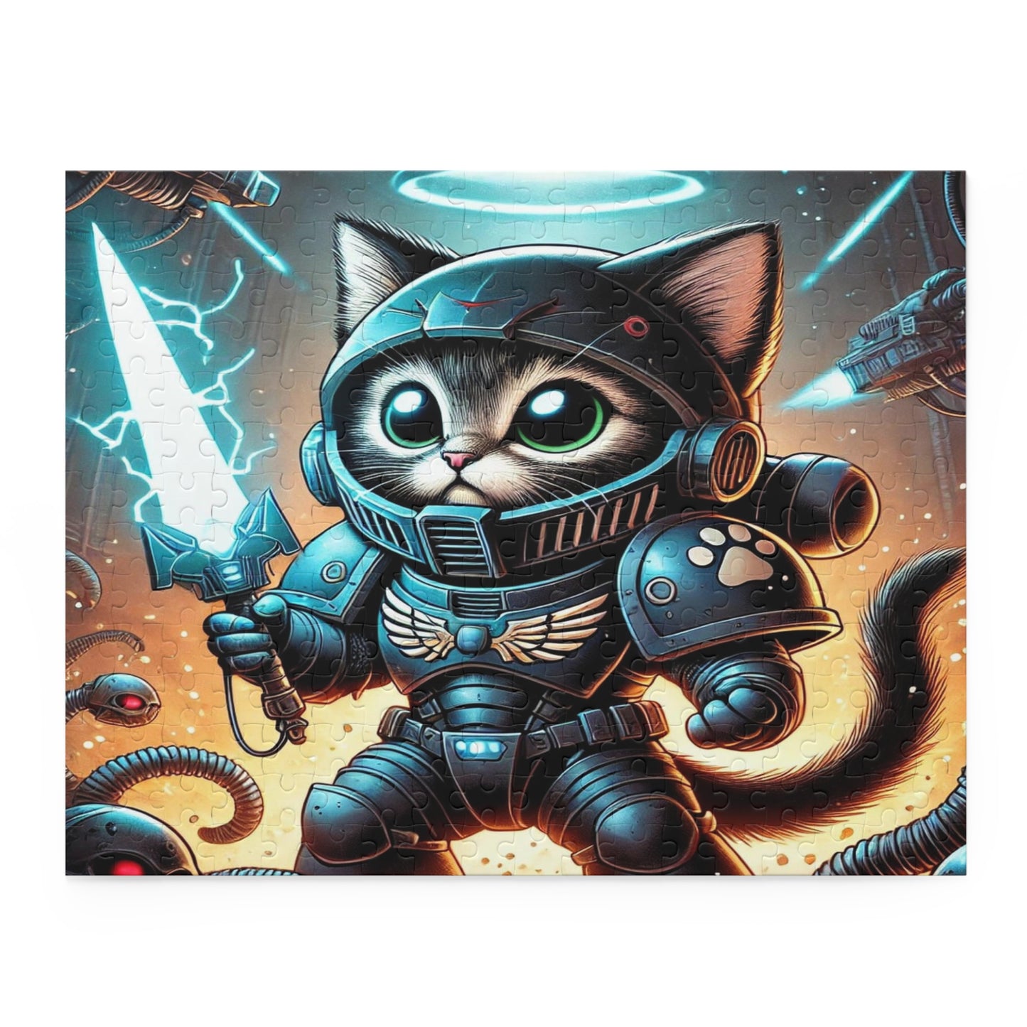 $SKITTEN -- Puzzle (120, 252, 500-Piece) -- Battle Cat