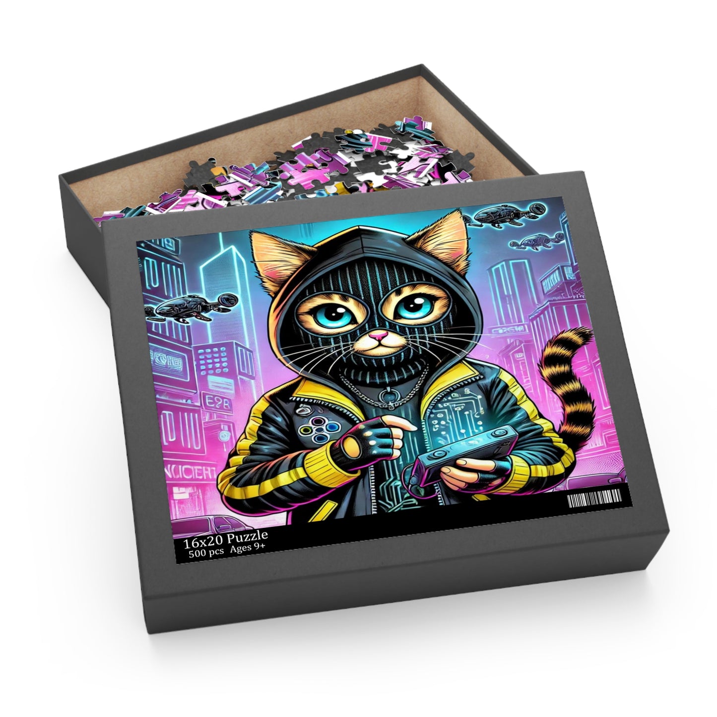 $SKITTEN -- Puzzle (120, 252, 500-Piece) -- Cyber Cat