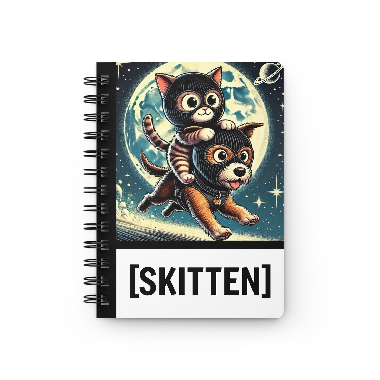 SKITTEN -- Spiral Bound Journal -- Skitten and Ralph