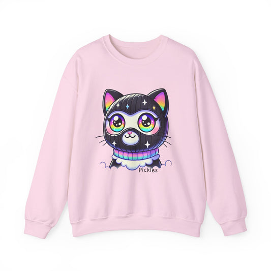 $SKITTEN -- Unisex Heavy Blend™ Crewneck Sweatshirt -- Pickles, pink