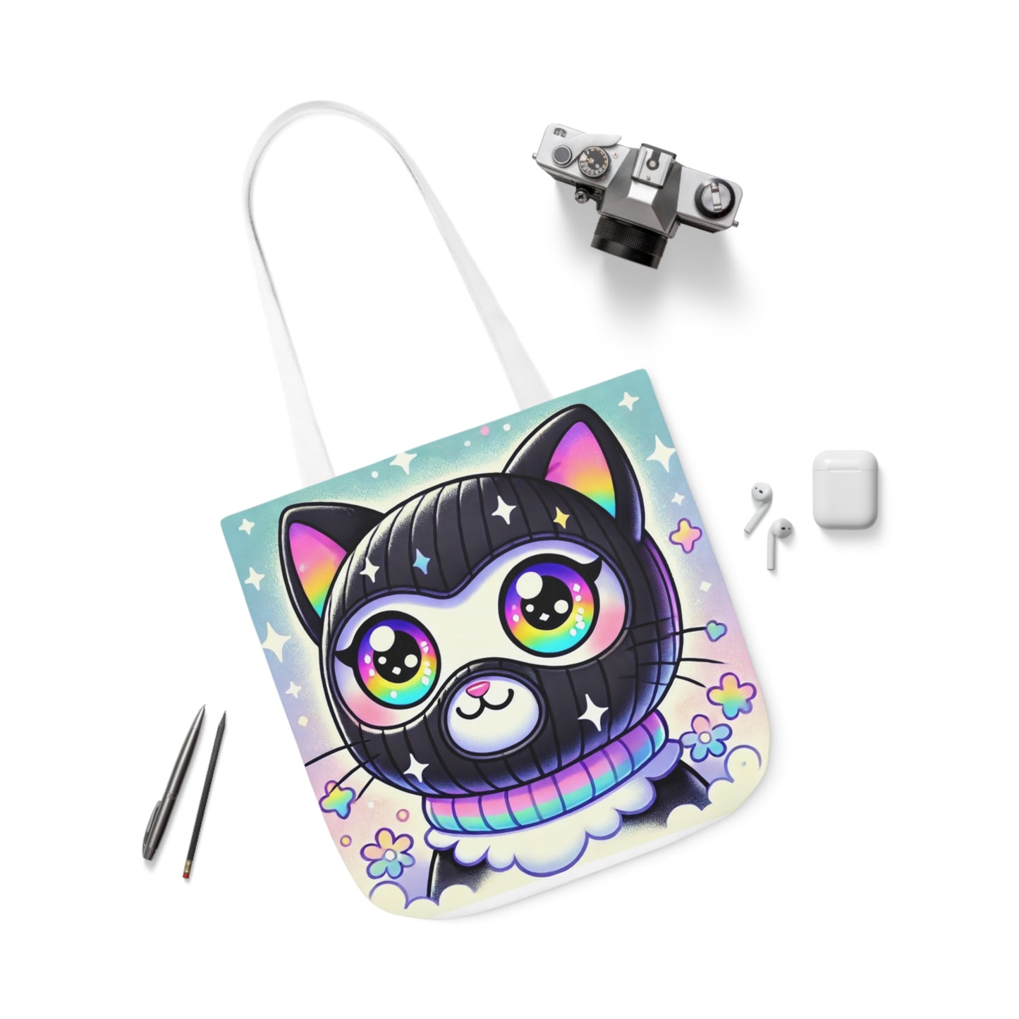 $SKITTEN -- Canvas Tote Bag, 5-Color Straps - Pickles